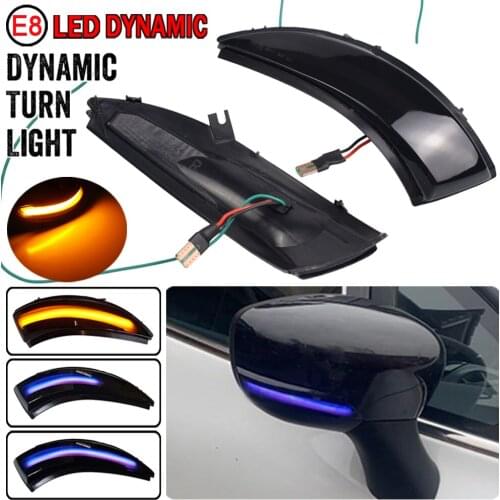 For Renault Captur Kaptur 13-16 Clio IV MK4 13-18 Zoe Dynamic Turn Signal Light LED Mirror Sequential Indicator Blinker Lamp