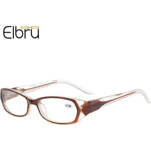 Elbru Vintage Anti Blue Light Reading Glasses Women Men Ultralight Clear Resin Lens Presbyopia Eyeglasses Diopters +1.0 to +4.0