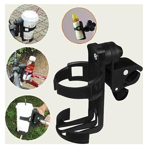 Delicate Black Baby Stroller Cup Holder Universal Childrens Bicycle Bottle Rack