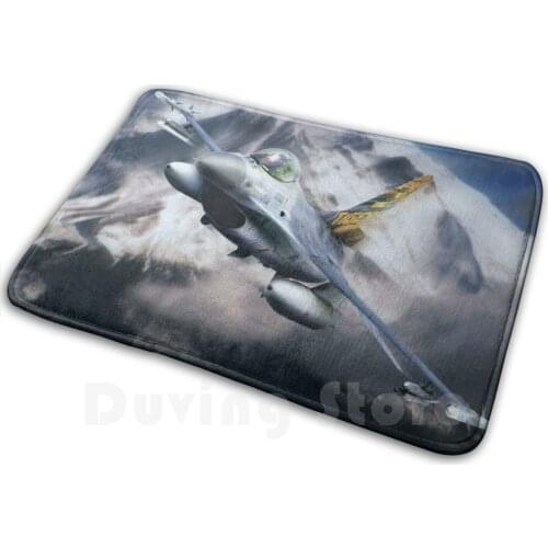 F16 Falcon Tiger Carpet Mat Rug Cushion F16 Falcon Jet Fighter War Usaf Aviation Flight Flying