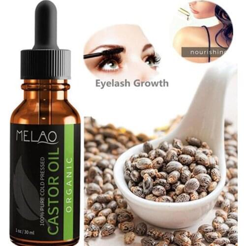 Castor Oil Eyelash Growth Press Eyebrow Hair Nourishes Skin And Body Massage Essential Oil 30ml