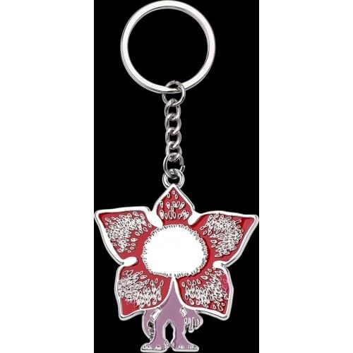 Stranger Things Thriller US TV Demogorgon Monster Key Chain Car Bag Keyring Pendant llaveros Charms Fashion Jewelry Accesories