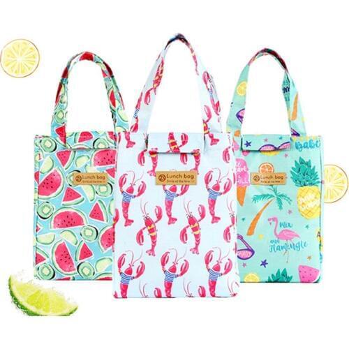 LIXUN New Fresh Insulation Cold Bales Thermal Oxford Lunch Bag Waterproof Convenient Leisure Bag Cute Big Capacity Cuctas Tote