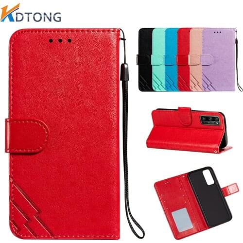 Solid Color Embossed Leather Case For Huawei Honor V30 30 20 Pro 30S 20i X10 10i 9A 9S 9C 9X 8A Y8S Lite Cute Phone Cases Cover