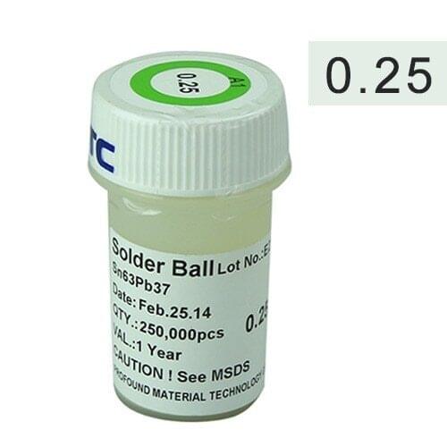 Soldering balls 0.25mm 250k lead solder balls for BGA reballing