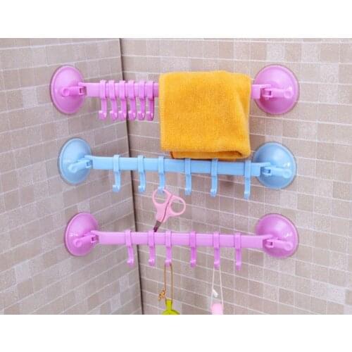 Adjustable Suction Cup Wall Hanger Vacuum Rack Stand Storage Hook Supper Power Vaccum Sucker Kitchen Bathroom Organizer Hanger