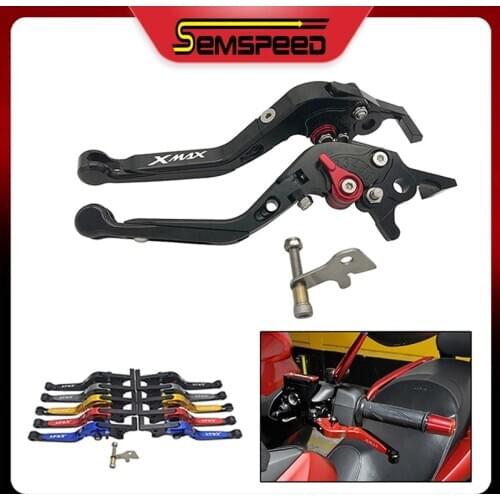Motorcycle Handle Brake Parking Lever For Yamaha XMAX 300 250 125 400 2016 2017 2018 2019 2020 SEMSPEED Clutch Brake Levers Kits