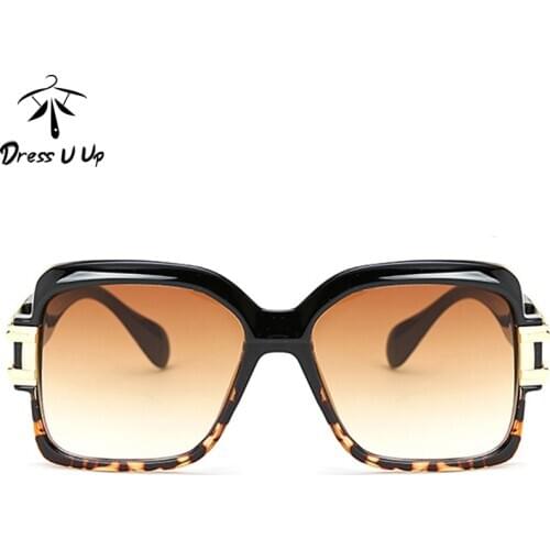 DRESSUUP Fashion Oversized Sunglasses Women Brand Designer Vintage Luxury Square Men Sun Glasses Oculos De Sol Feminino Gafas