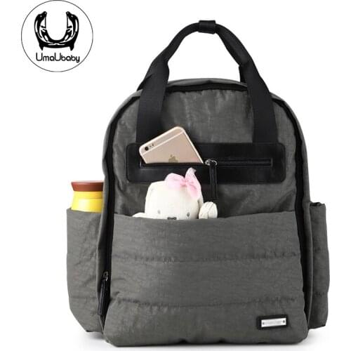 UmaUbaby Diaper Bag Nylon Multifunctional Large-Capacity Waterproof Machine Washable Shoulders Mommy Bag Maternal Backpack
