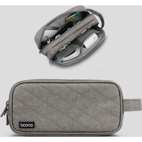 TTUTH Oxford Double-layer Cable Storage Bag Travel Digital USB Gadget Organizer Charger Wires Storage Pouch kit Case Accessories