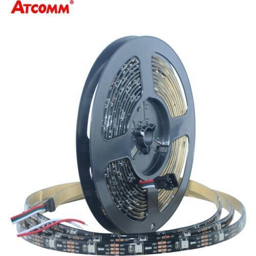 WS2812 IC RGB LED Stip Light 30 LEDs/m 1m 5m DC 5V WS2812B LED Diode Ribbon Waterproof IP33 IP65 IP67 Flexible RGB Tape Light