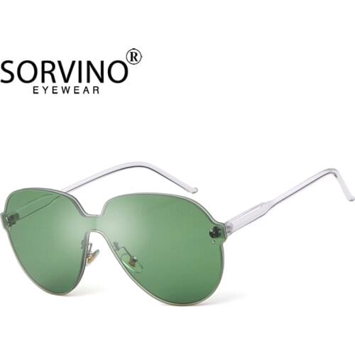 SORVINO Retro Oversized Pilot Sunglasses Women 2020 90s Luxury Brand Designer Big Lady Rimless Aviation Sun Glasses Shades SP255