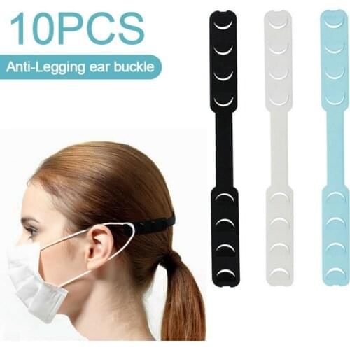 Face Mask Ear Hooks Extension Buckle Face Mouth Wearing Relief Pain Ear Protector Earache Preventions Fixer Mask Holder 10pcs