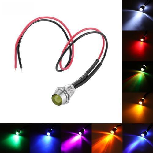 12v LED Indicator Light Pilot Dash Car Van Boat Warning Dashboard Signal Light Lamp for Car Boat Marine