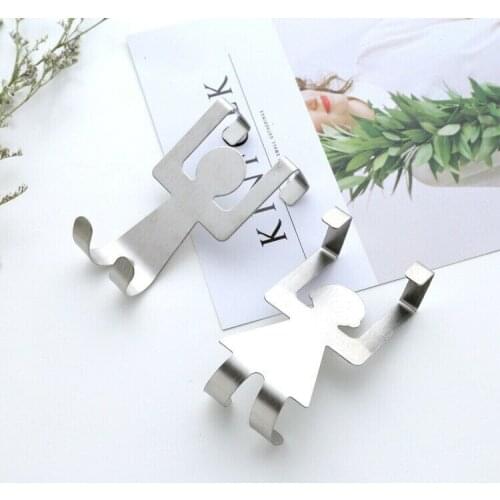 2PCS Kitchen Bathroom Self Adhesive Sticky Hooks Wall Hanger for Towel Robe Hot Sale