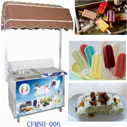 2021 ALL-in one Brazil type stick popsicle machine and fried ice cream machineModel Number: CFMNH-006