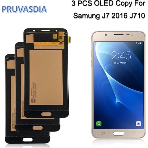 3 Piece/lot OLED COPY For Samsung Galaxy J7 2016 J710 SM-J710F J710M J710H J710FN Display with Touch Screen Digitizer Assembly