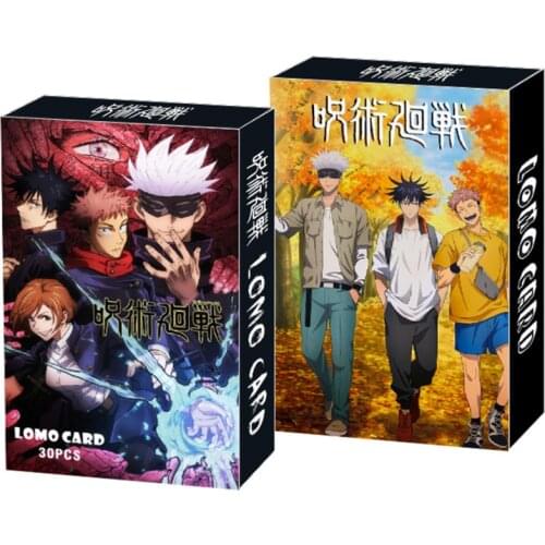 30Pcs/Box Anime Jujutsu Kaisen Lomo Card Mini Postcard kids Gift Itadori Yuuji Gojou Satoru Fushiguro Megumi Kugisaki Nobara