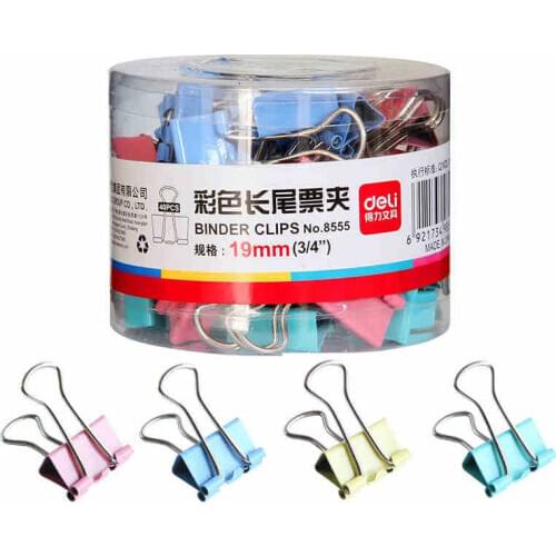 20PCS /40PCS metal paper clips 19mm color candy paper clips for books, stationery, high-end school office supplies