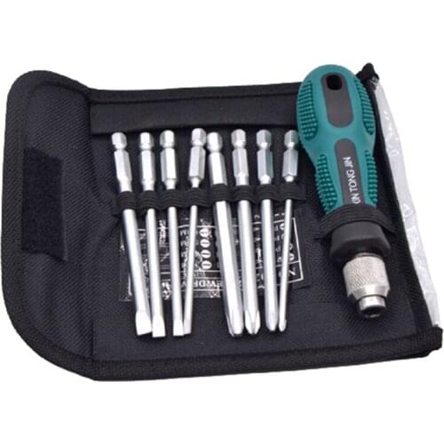 9pcs In 1 Screwdriver Set Of Hand Tools Repair Multi-Tool For Home Torx Screwdriver Tips Manual Tool Sets Drill And Screwdriver