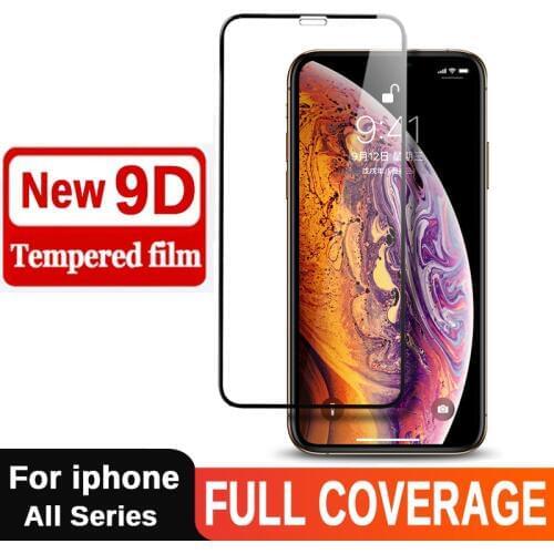 9D Safety Glass for iPhone XR Tempered Glass Screen Protector for iPhonr 6 6s 7 8 Plus on aiphone X XS Max Protective Glas Film