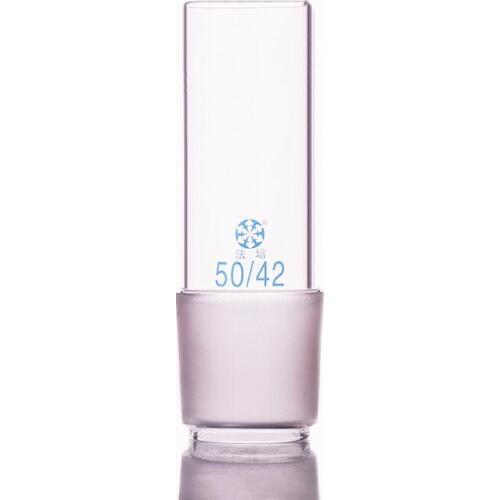 Adapter with one stopper standard ground mouth 50/42,Length of upper tube 100mm,Double vent-plug,Single plug tube