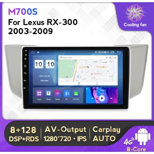 4G Lte Android 2 Din Car Radio Multimedia Video Player For Lexus RX300 RX330 RX350 RX400H 2004 2005-2009 GPS Navigation WIFI BT