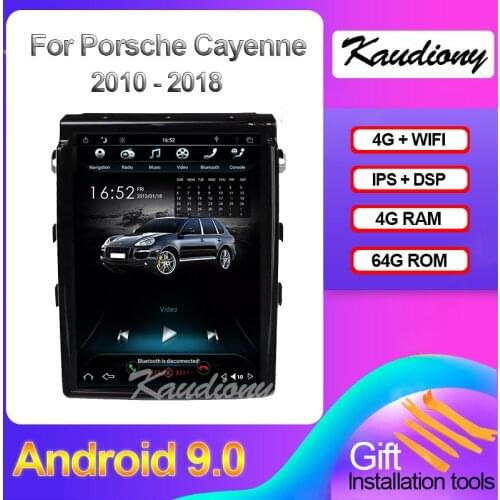 Kaudiony 10.4" Android 9 For Porsche Cayenne Car DVD Multimedia Player Auto Radio Automotivo GPS Navigation Stereo 4G 2011-2018