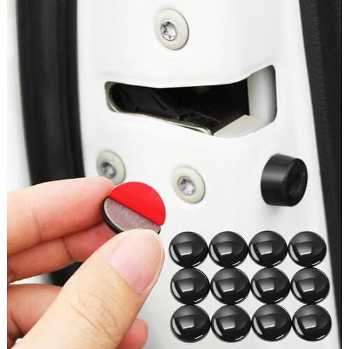 Car Door Lock Screw Protector Sticker Cover Scerws Cap For Volkswagen Tiguan touran Touareg Skoda yeti kodiaq karoq seat Arona