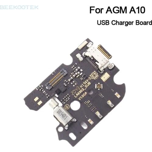 BEEKOOTEK New Original For AGM A10 USB Plug Charge Board With Vibrator Motor Parts For AGM A10 5.7" IP68 Mobile Phone