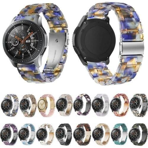 22mm Quick Release Resin Watchband for Samsung Gear S3 Watch Band Stainless Steel Buckle Strap Wrist Bracelet