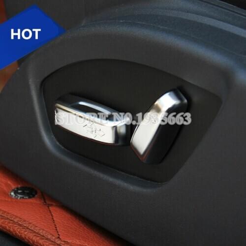 For VOLVO V40 Interior Car Seat Adjustment Button Trim Cover 2012-2018 4pcs Car Accessories Interior Car Decor Car Trim