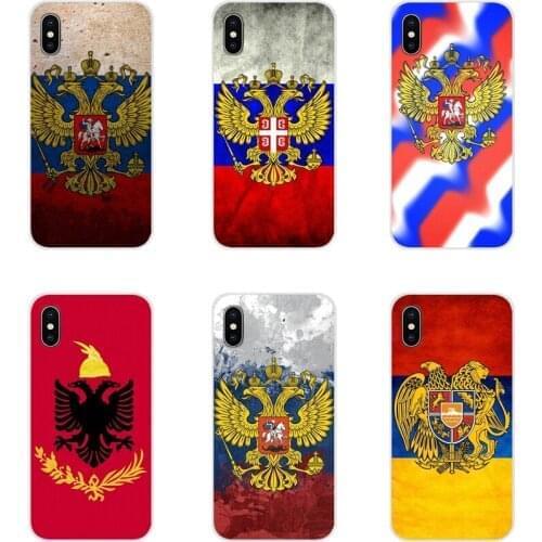 For Xiaomi Redmi Note 3 4 5 6 7 8 Pro Mi Max Mix 2 3 2S Pocophone F1 Armenia Albania Russia flag Emblem Mobile Phone Shell Cover