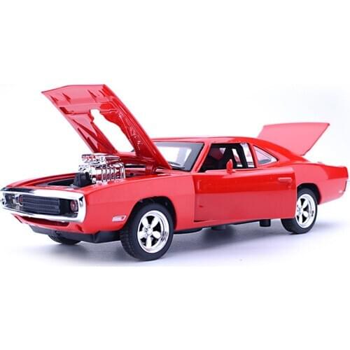 1/32 for Dodge Diecast Pull back Car Music LED Model Kids Toy Decor stranger things jouet