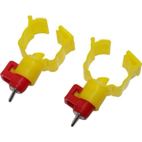 Chicken Nipple Drinking Feeder 25mm Pipe Diameter Automatic Poultry Water Nipples Chicken Duck Quail Hen Drinker Water Feeder