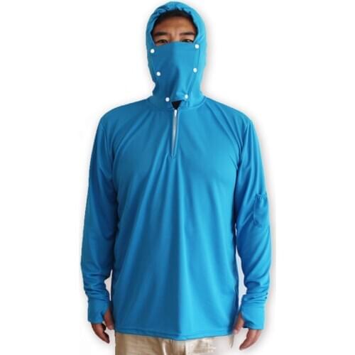 Fishing Jackets Men Women Breathable Quick Dry UV Protection Hooded Coat Outdoor Camping Hiking Trekking Sun protection Pullover