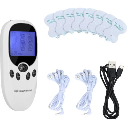 8 Modes TENS Therapy Massager Back Shoulder Muscle Stimulation Pain Relief Cupping Weight Lose LCD Display Body Massasge Device