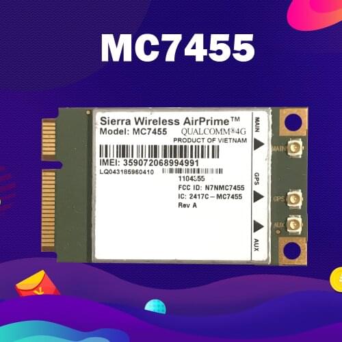MC7455 LTE 4G Card Mini PCI-E FDD-LTE TDD-LTE 4G Module Cat6 Network Card for Laptop