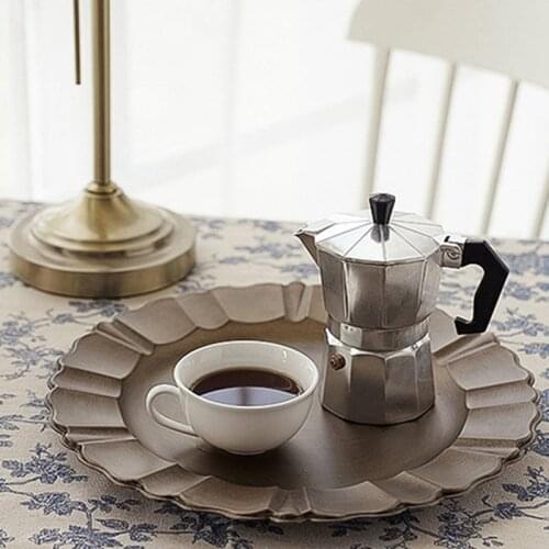 Retro Metal Plate Candle Jewelry Korean Style Decoration Display Earrings Shooting Props Swing Shooting Storage Tray #5