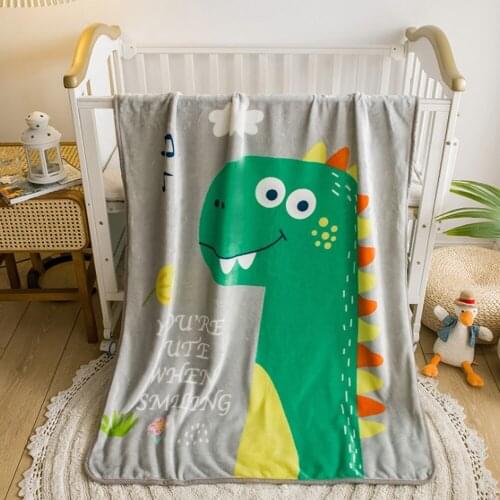 Cute Cartoon Warm Comfortable Flannel Blanket Multi-purpose Travel Blanket Summer Nap Blanket Air Conditioning Blanket Gift