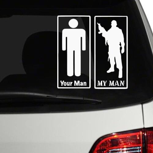 Armed Forces Car Decal Boy Student Girl Bathroom Door Sign Vinyl Car Stickers For Car Body Window Door Decoration FA016