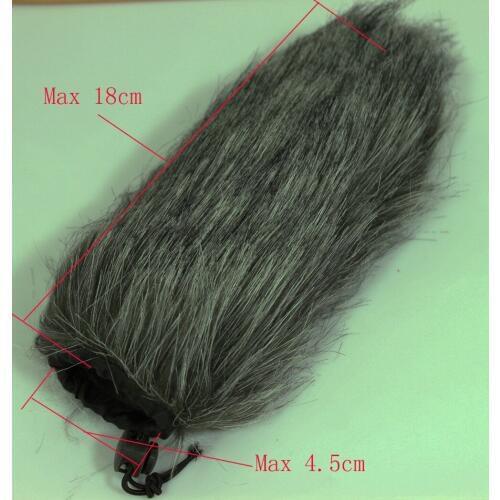 New 18cm Longer Fur Hair Wind screen MIC Microphone Wind Noise Audio for CANON1
