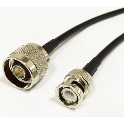 New N Male Plug Connector Switch BNC Male Plug Convertor RG58 Wholesale Fast Ship 100CM 40"Adapter
