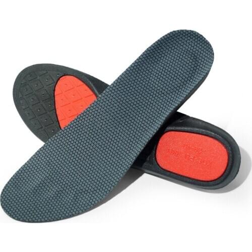 Pu Sports Insoles Shoes Pad Soft Comfortable Breathable Sweat Absorption Shock Absorption Military Training Men Women Shoes Pad