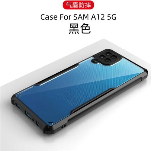 Transparent Acrylic Shockproof Case For Samsung Galaxy A12 A22 S10 Plus S20 FE S21 Note 10 Lite 20 Ultra TPU Bumper Back Cover