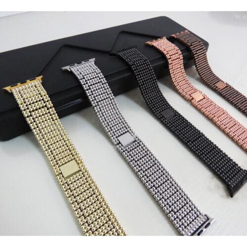 For Apple popular fashion strap se 654 3 21 42mm 38mm 40 mm 44 mM metal stainless steel strap Iwatch series accessories strap