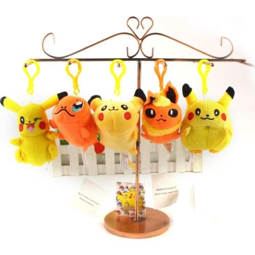 Pokemon Cartoon Pikachu Bulbasaur Charmander Squirtle Piplup Mew Cute Small Doll Plush Toy for Kids Gifts