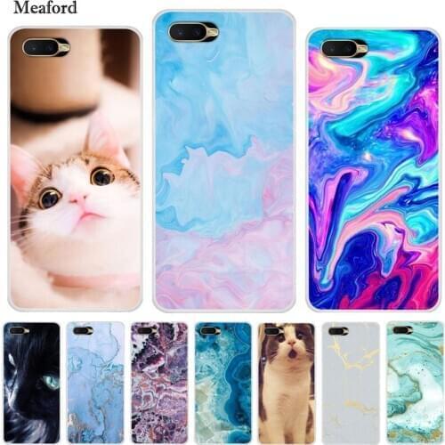 Silicon Case For OPPO RX17 NEO Case Marble Cat Soft TPU Back Cover For OPPO RX17 Neo CPH1893 RX 17 Neo Phone Case RX17NEO Bumper