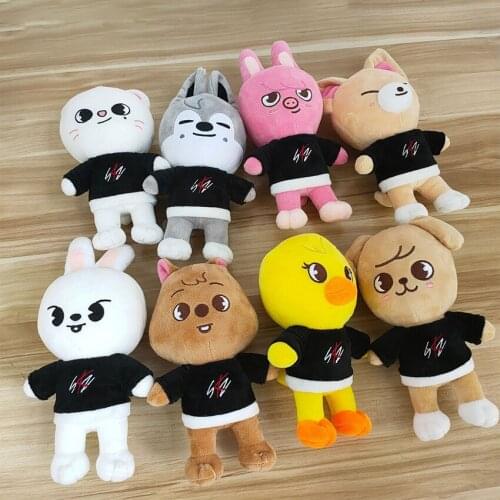 Skzoo Plush Toys Stray Kids 20cm Cartoon Stuffed Animal Plushies Doll Bbokari Leebit Wolf Chan Puppym Kids Adults Fans Gift