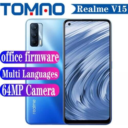 Realme V15 5G Smartphone 6.4” 6GB 8GB RAM 128GB 256GB ROM Dimensity 800U 4310mAh 50W Fast Charger 64MP Camera Multi Languages